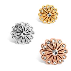 THIORA Charm Bracelet Charms | 'Shining' Pendant | Shining Charm | Mesh Bracelet Charm (Silver)