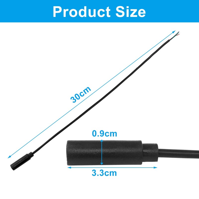 Jiozermi 4 Pcs 1ft Replacement 3.5mm Female Plug to Bare