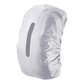 PATIKIL 55-65L Waterproof Backpack Rain Cover, Non-Slip Backpack Cover with Vertical Reflective Strap Stay Dry for Hiking, Camping, Hunting, L, Silver Tone