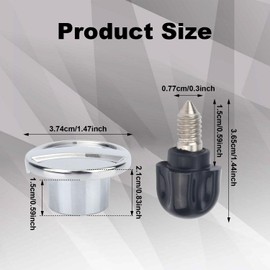 Fixing Attachment Screw with Hub Attachment Cap, Mixer Replacement Knob Thumb Screw Repair Accessories Parts for 4.5 Quart 5 Quart Tilt-Head Stand Mixer