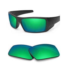 BLAZERBUCK Anti-salt Polarized Replacement Lenses for Oakley Gascan OO9014 - Emerald Green
