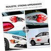 ULTECHNOVO 8pcs Flame Theme Car Sticker Auto Decal Reflection Lion