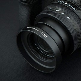 JJC Set of 3Pieces Lens Hood Shade for NIKKOR Z DX 50-250mm f/4.5-6.3 VR lens & NIKKOR Z DX 16-50mm f/3.5-6.3 VR Lens on Nikon Z50 Camera, Replaces HN-40 and HB-90A Lens Hood