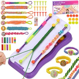 Friendship Bracelet Making Kit for Girls 8-12 | Cool DIY Friendship Bracelet String Maker Toys Set- Arts and Crafts Gift for Kids | Ideal Birthday Christmas Gift Toy for Girl 8 9 10 11 12+ Years Old