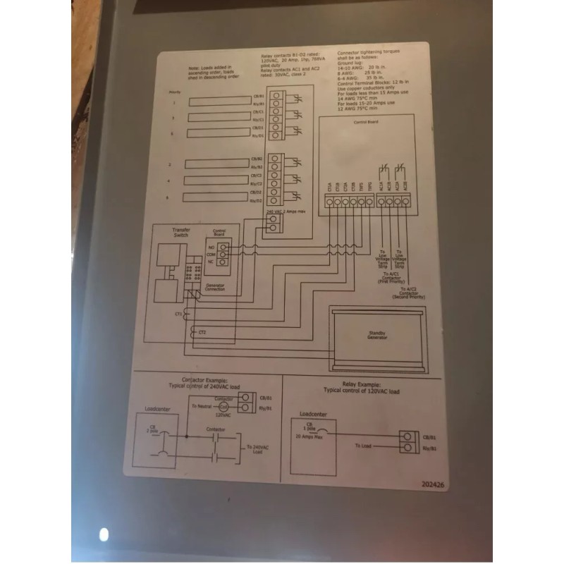 Briggs & Stratton 071013 100 amp Intelligen Series Load Control