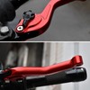 MTCRIGHTER 3D Fishbone Pattern Short Brake Clutch Lever for Kawasaki