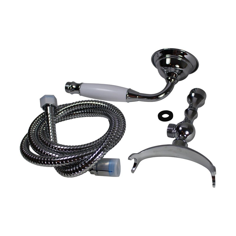 Renovator's Supply Handheld Telephone Shower Head Set With 58in Flex