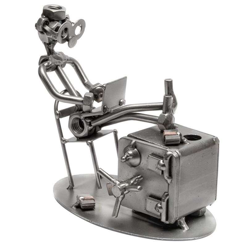 STEEMO Screw Man Office Safe Desk Decoration Pen Holder 16