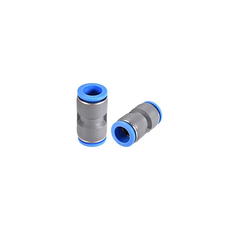 sourcing map Straight Push Connectors 16mm Quick Release Pneumatic Connector