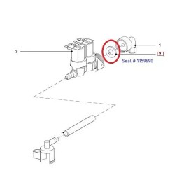 CVA4xxx, CVA6xxx Miele Coffee Maker Water Inlet Valve Seal # 7159690