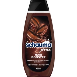 Schauma Caffeine Shampoo Hair Booster (400 ml), Hair Shampoo Helps Prevent Hair Loss, Shampoo with Caffeine Activates the Hair Root for Weak & Thin Hair