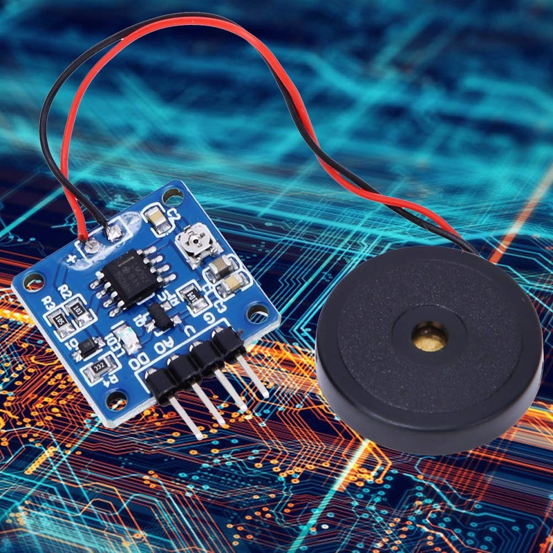 2PCS Piezoelectric Vibration Tapping Sensor Module Vibration Switch Module 5.0V