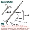 Deck Man T316-Stainless Steel Adjustable Angle 1/8" Cable Railing Kit/Hardware