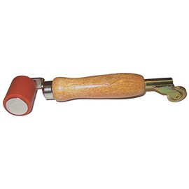 AJC Tools 170-R&B R & B Combo Rubber & Brass Seam Roller with Wood Handle