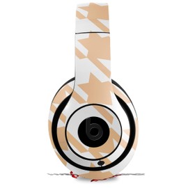 Skin Decal Wrap Works with Beats Studio 2 and 3 Wired and Wireless Headphones Houndstooth Peach Skin Only Headphones NOT Included