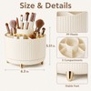 360° Rotating Makeup Organizer – Cosmetic Storage Holder for Brushes,