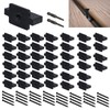 CNQLIS 300PCS Hidden Deck Fasteners Fasteners T Clips, Universal Nylon