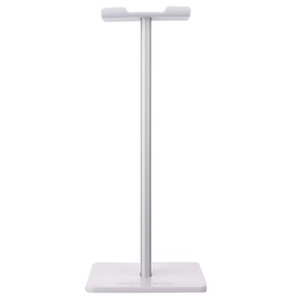 Ausla Robust Aluminium Headphone Stand, Lightweight and Portable Desk Display Rack Hanger for Home, Office, Playroom, ABS Black and White TPU Stand (BLACK)