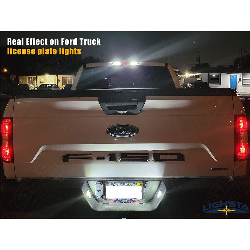 LIGHSTA 14PCS Super Bright White LED Interior Light kit Package