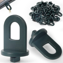 50 x Greenhouse Clips with High Load Capacity, Sturdy Plant Holders, Hanging Devices for Greenhouse, Perfect Eyelets, Trellis Clips, Plastic, for Your Greenhouse and Paradise