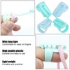 4 Pieces Yarn Guide, Guide Knitting Finger Holder, Plastic Yarn