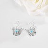 VENACOLY Western Earrings 925 Sterling Silver Cow Skull Turquoise Earrings
