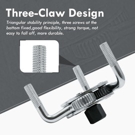 CCLIFE Oil Filter Wrench 3-Arm Cr-V Oil Filter Spider with 3/8 Inch x 1/2 Inch Adapter Oil Change Tool Oil Filter Removal Tool Car Tool for Oil Filter Diameter 40-120 mm