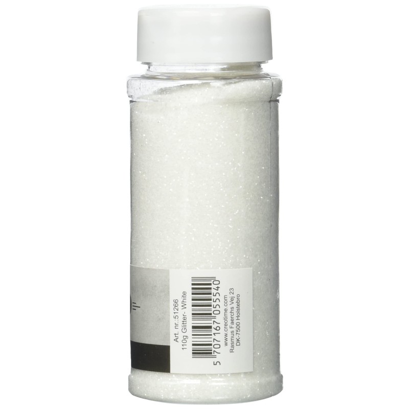 Glitter, white, 110 g