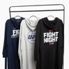 DudeRobe UFC Collection Men’s Hooded Bathrobe with Pockets, Black, L/XL,