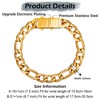 Speroto Men's Bracelet for Men Stainless Steel Bracelet Figaro Chain