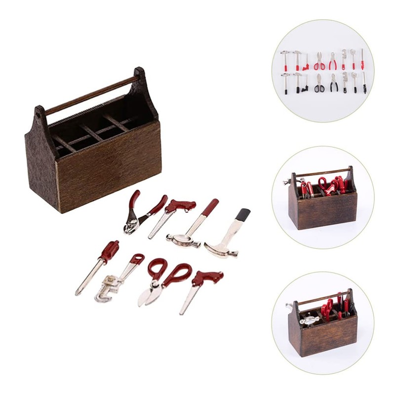 Zerodeko 1 Set Mini Tool Box Doll House Toolbox Mini