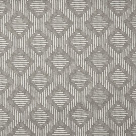 Kt KILOtela - Digitally Printed Half Panama Organic Cotton Canvas Fabric Standard 100 by Oeko-Tex, 100 cm Length x 280 cm Width, Geometric Uluru, Diamond - Brown - 1 Metre