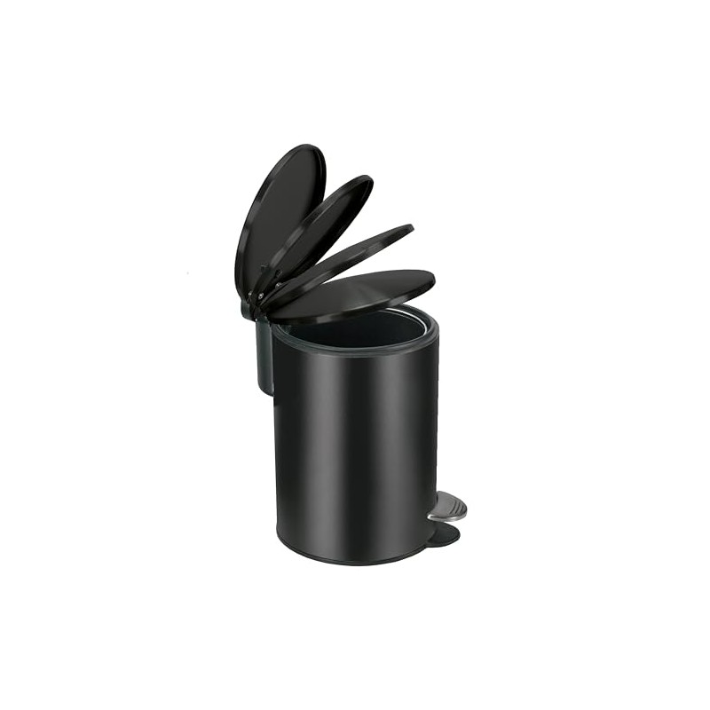 Kleine Wolke Silence Cosmetic Bin, Stainless Steel, Black, Length 17