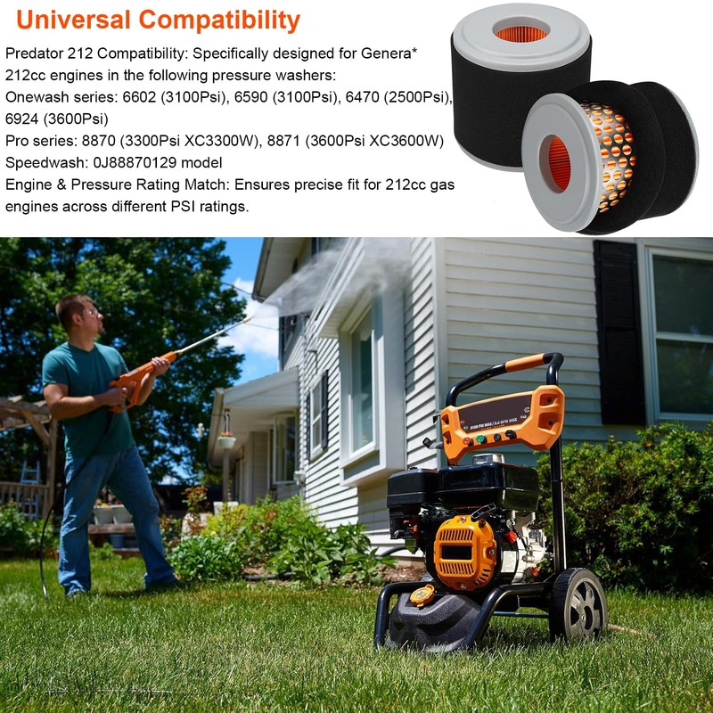 212cc Air Filter Kit Compatible with Predator Accessories Parts 2