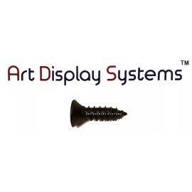 Art Display Systems #3-3/8" Black Flat Head - Pro Quality Screws - 25 Screws