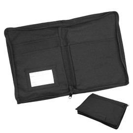 BlinBlin Car Document Holder with Multiple Pockets - Oxford Fabric Organiser for Glove Box, Registration, Insurance & Manuals - Black