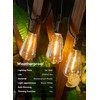 Brightown Solar String Lights Outdoor - 38FT Patio With Remote,