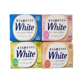 Kao White Soap Vegetable Soap 4 x 3 (12) / 카오 화이트솝 식물성 비누 4개입 X 3개(12개)