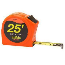 Lufkin HV1325  - Power Return Tape 3/4" X 25', HI-VIZ ORANGE