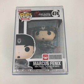 Funko Gears of War Marcus Fenix Funko Pop Figure #474 w/  Hard Clear Case RARE LIMITED