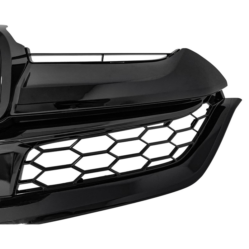 YLT AUTO Front Bumper Cover Grille Cover Replacement Kit Gloss