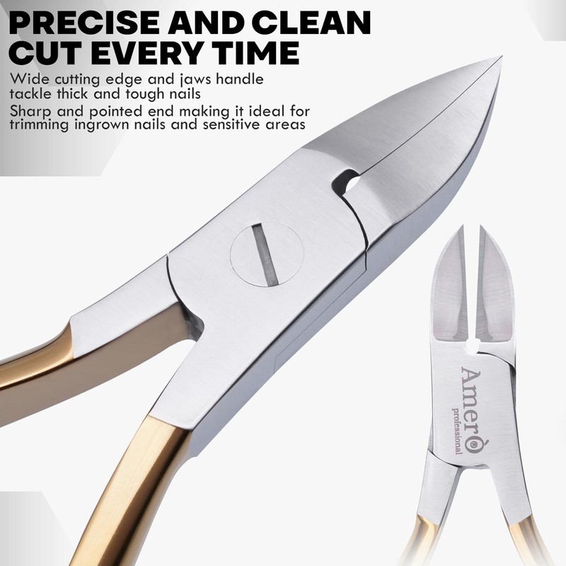 Premium 440C Stainless Steel Heavy Duty Toenail Clippers – 15