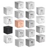 STPCTOU Magnesium Cube Pure Metal High Density Cube Laser Engraved