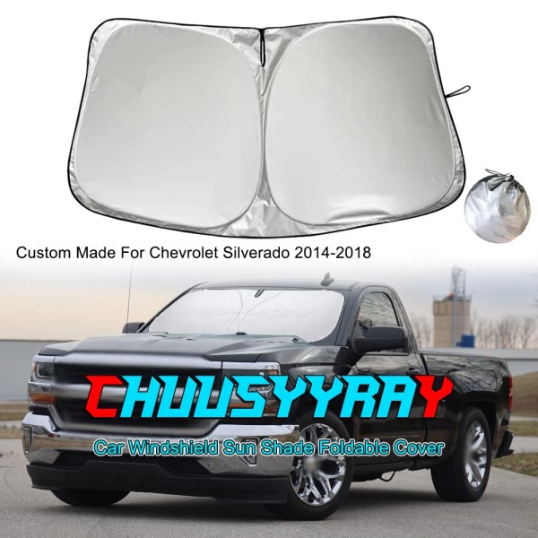 CHUSYYRAY For Chevy Silverado Sunshade Professional Grade Uv Blocking Car