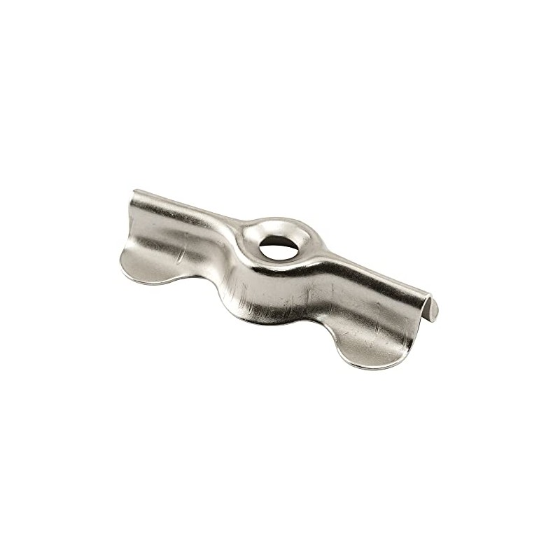 Prime-Line PL 14843 Nickel-Plated Double-Wing Flush Clips (25 Pack)