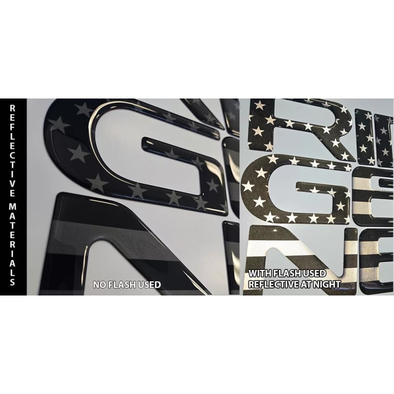 AUTOCARIMAGE Tailgate raised reflective letters fits HONDA RIDGELINE 2024 2025