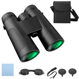 Fernglas 12x42 HD Wasserdicht mit BAK4 Glas Nachtsicht Prismen FMC Objektiv fernglas Erwachsene, Profi Binoculars Ferngläser Profi Feldstecher für Wandern Reisen Jagd Vogelbeobachtung
