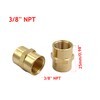 6Pcs 3/8" NPT Brass Pipe Fittings,3/8 NPT Double Female Threaded