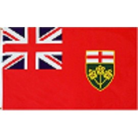 JumpingLight 3x5 Ontario Canada Canadian Province Premium Quality Flag 3x5 Banner Grommets - Quality Flags