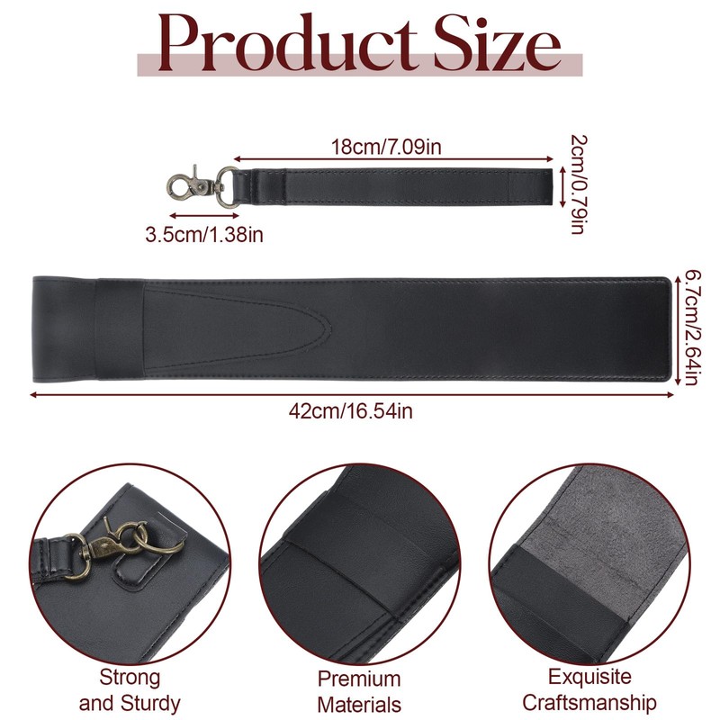 Drum Stick Bag, PU Leather Drumstick Holder Portable Drumstick Case